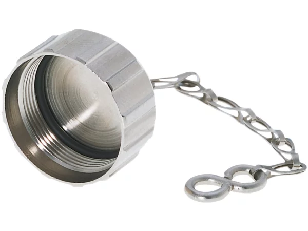 Brass protective cap with chain
