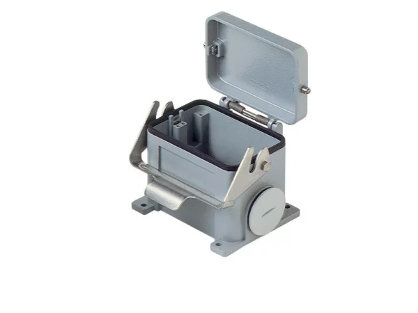 surface mounting housing, size 104.62, C-TYPE alu, 1 lever, 2xPG29 side, cov.