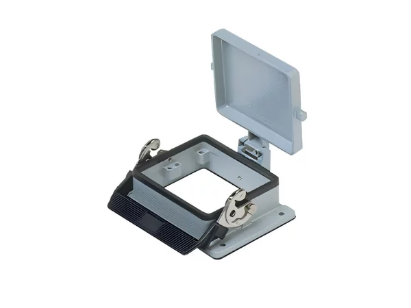 bulkhead mounting housing, size 77.62, C-TYPE alu, 1 lever, cover metal