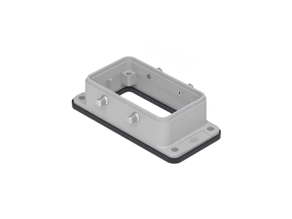 bulkhead mounting housing, size 57.27, alu, 4 pegs, without gasket