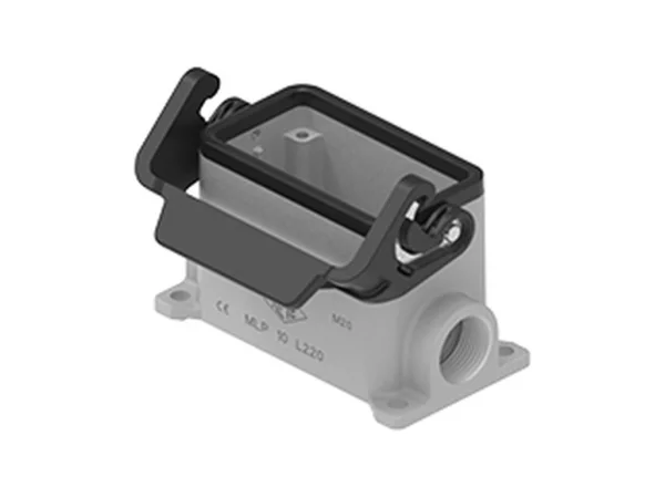 surface mounting housing, size 57.27, IL-BRID stainless steel, 1 lever, 2xM20 side