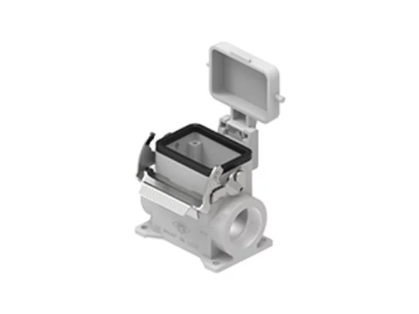 surface mounting housing, high, size 44.27, V-TYPE alu, 1 lever, 1xM32 side, cover metal