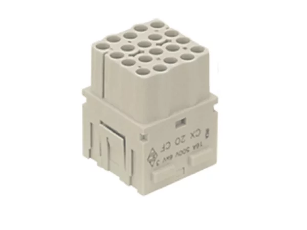 female insert, MIXO, 2MU, 20p, crimp, 16A, 500V