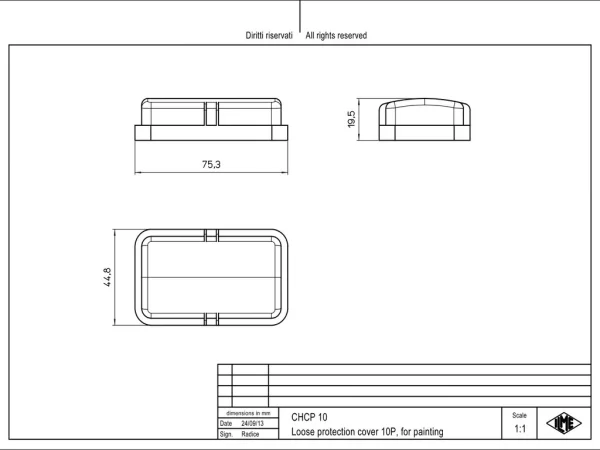 protection cover, size 57.27, plastic, for housing, painting protection