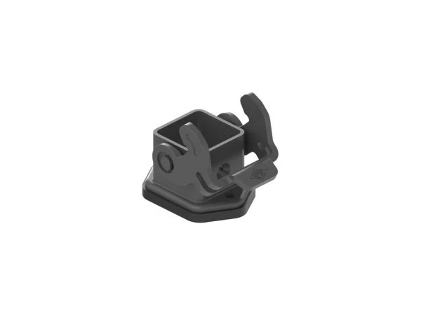 bulkhead mounting housing, size 21.21, CK plastic, 1 lever, black