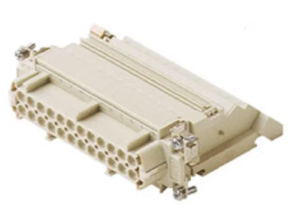 female insert, size 104.27, 24p+PE, silver, screw, 16A, 400V, right