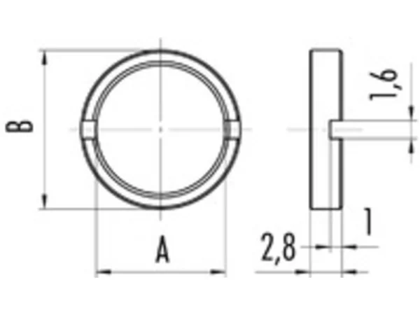 Ring nut for fixing thread