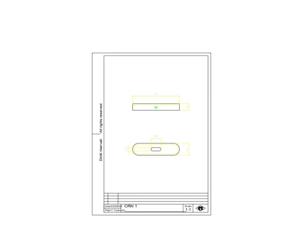 gasket, for ribbon cable size 18,8x5,8mm, for hood CAN 24 and CMAN 16