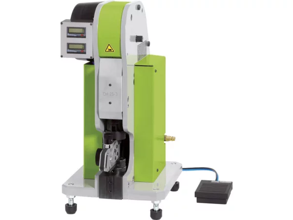 crimping machine, for crimp contacts 10+16+40A, series CD+CC+CX , semiautomatic, pneumatic