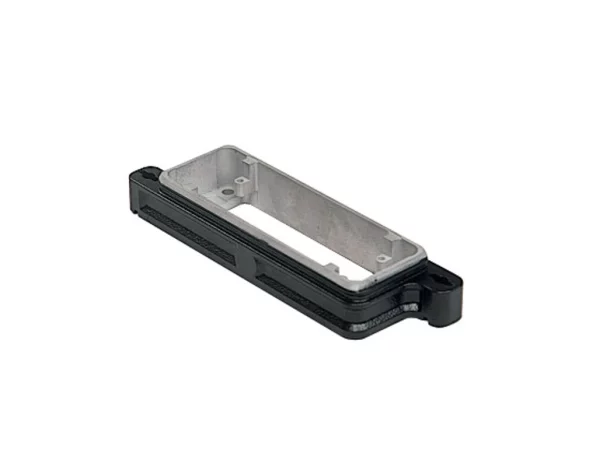 bulkhead mounting housing, size 44.27, IP68 alu, bayonet locking