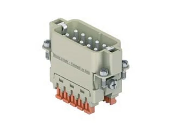 male insert, size 49.16, 10p+PE, silver, SQUICH, 16A, 250V
