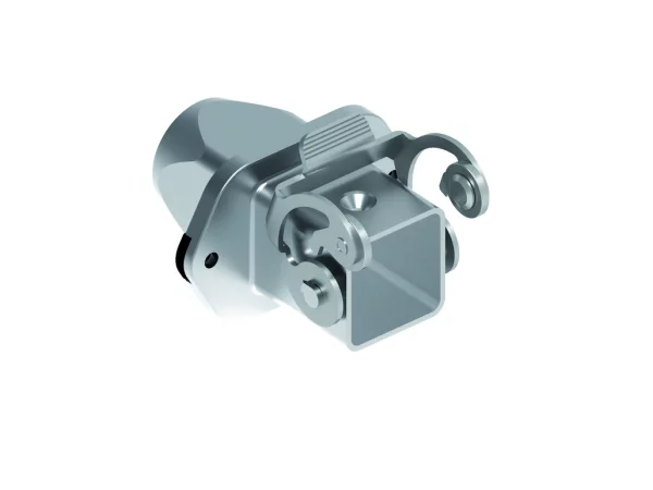 bulkhead mounting housing, size 21.21, EMC zinc, 1 lever stainl. steel, 1xM20 rear