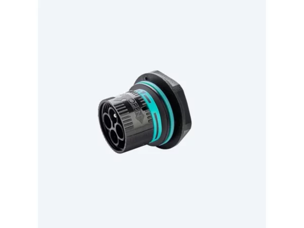 Mini plug connector panel-mounted, screw