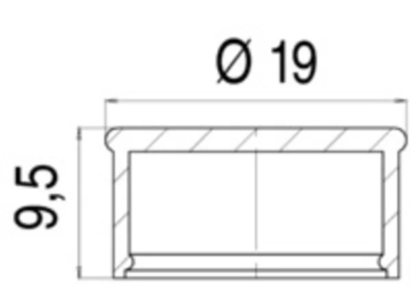 Protection cap for male panel mount connector