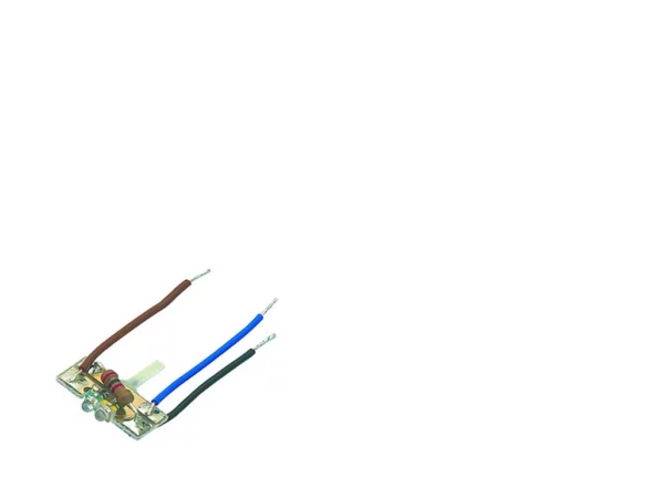 PCB with two LEDs green/yellow