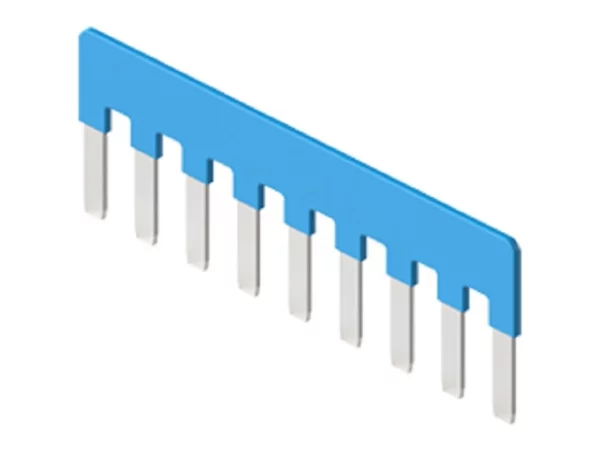 parallel bridge, for 9 contacts, 10A, 50V, for inserts CDSH, blue