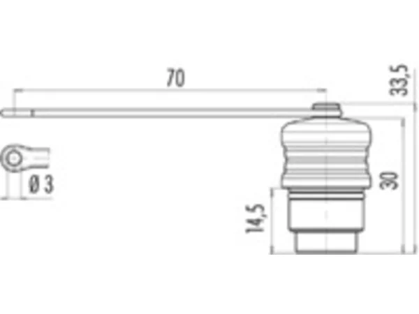 Protection cap for panel mount connectors
