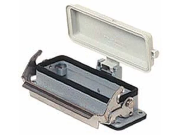 bulkhead mounting housing, size 104.27, V-TYPE alu, 1 lever, cover plastic