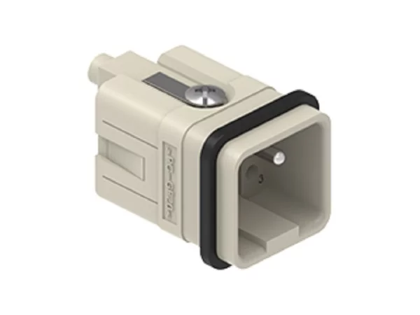 male insert, size 21.21, 5p+PE, crimp, 16A, 230, 400V