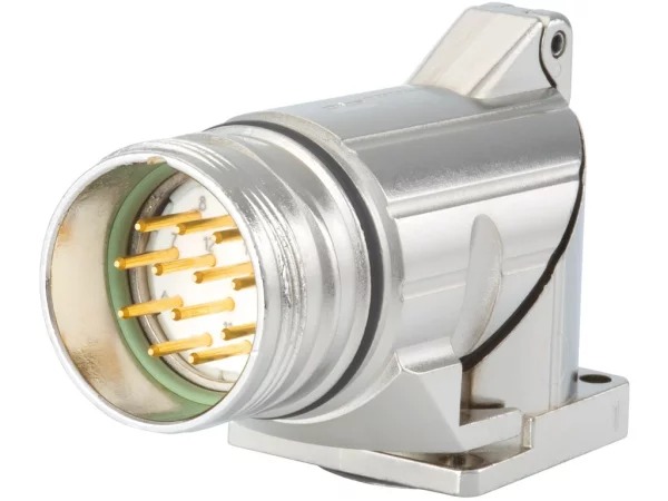 Right Angle Panel Connector, Male Thread