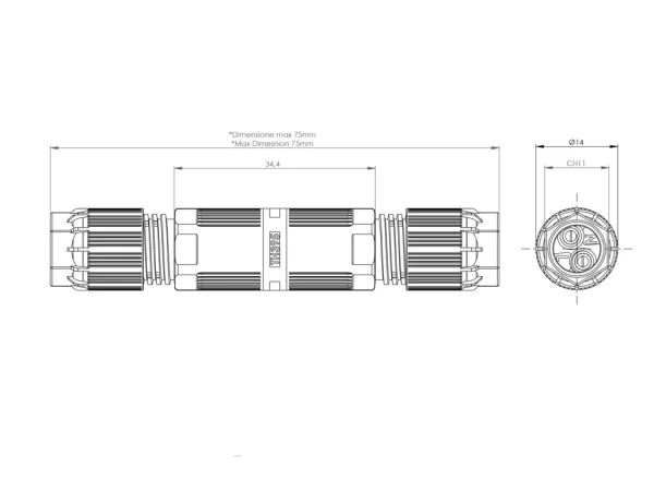 Micro Joint Connector 2p screw L-N