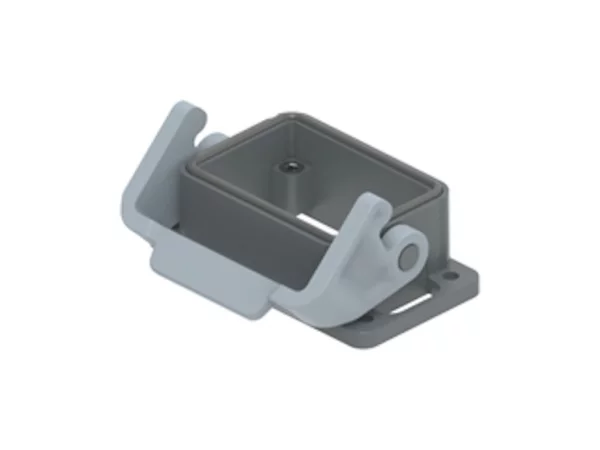 bulkhead mounting housing, size 44.27, T-TYPE plastic, 1 lever, PE-jumper