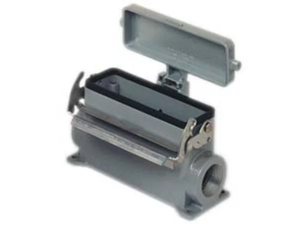 surface mounting housing, high, size 104.27, V-TYPE alu, 1 lever, 1xM32 side, cover metal