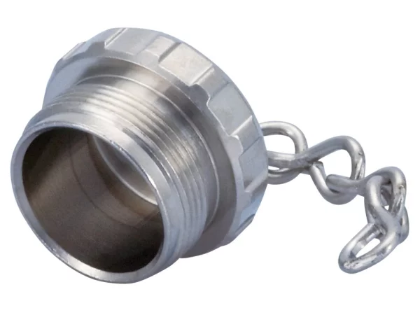 Brass protective cap with chain
