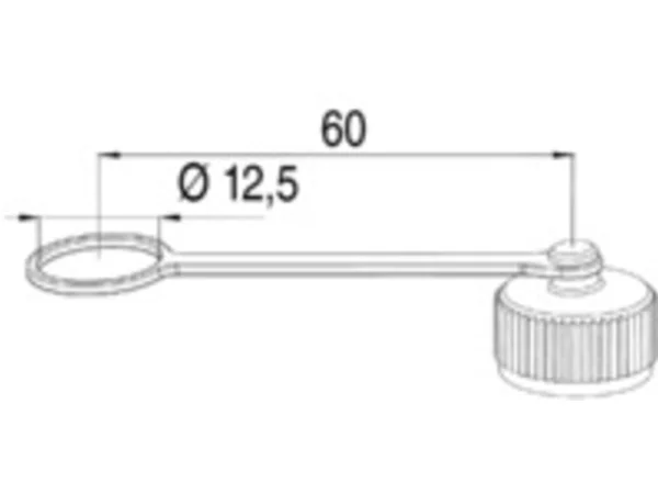 Protection cap for male panel mount connector