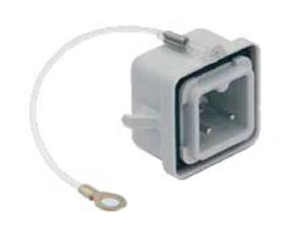 termination connector, size 21.21, plastic, 2 pegs, terminal connection pole no.2+3, eyelet