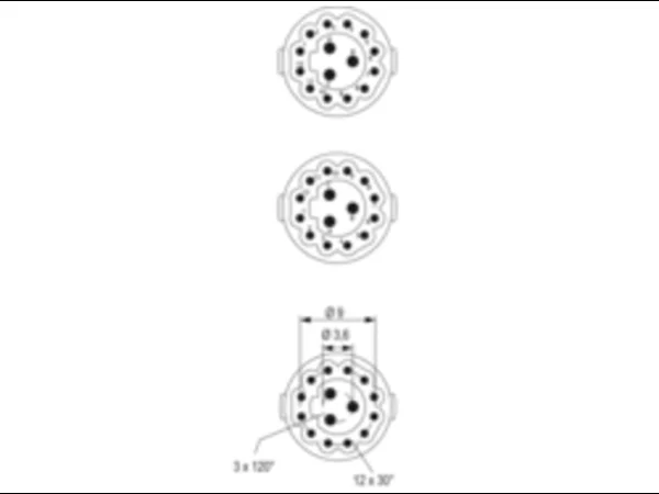 Inserts 12+3 pole