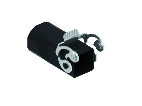 hood, size 21.21, W-TYPE alu, 1 lever stainless steel, 1xM25 top