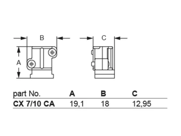 clamp, for conductor diameter 7,0-10mm