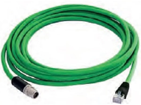 patch cable, 5,0m, PUR, CAT.7, with 1xRJ45 insert and 1xM12 insert