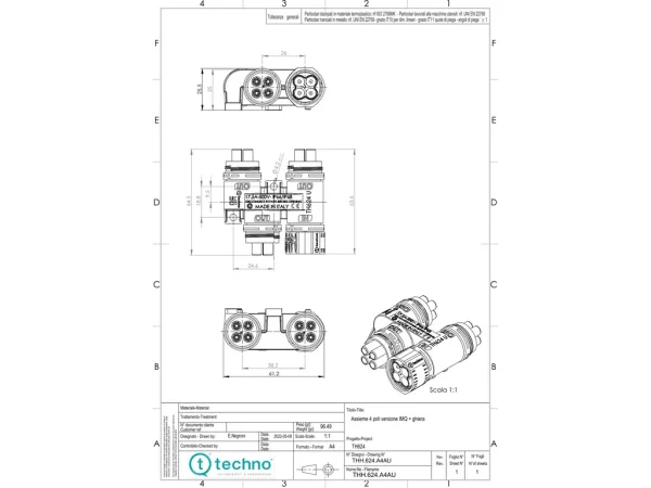 17,5A Current distributor 4 type H