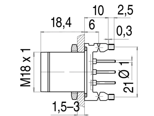 Male socket