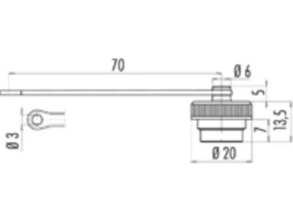 Protection cap for female panel mount connector