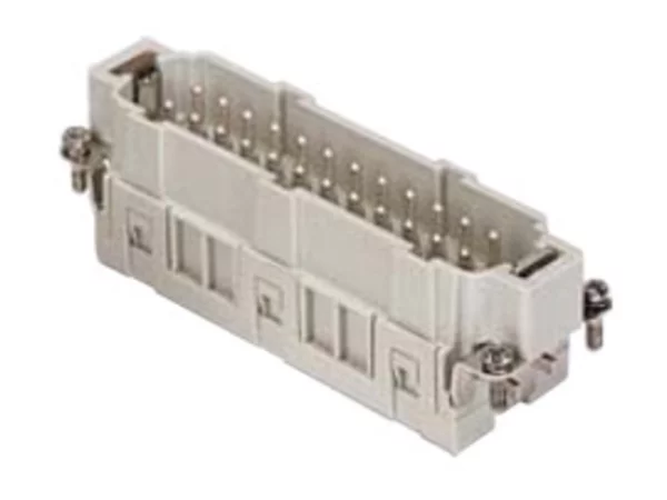 male insert, size 104.27, 24p+PE, silver, spring, 16A, 500V