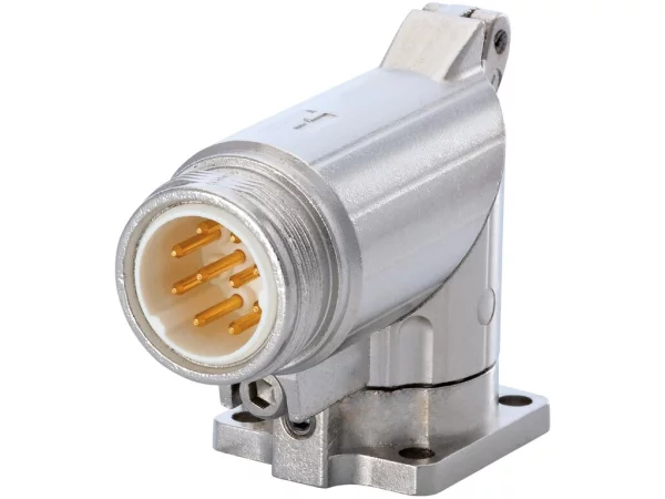 Right Angle Panel Connector, Male Thread