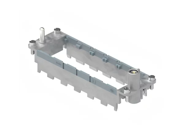 frame, size 104.27+size 104.62, MIXO steel zinc plated, for 6 MU, with PE-connection