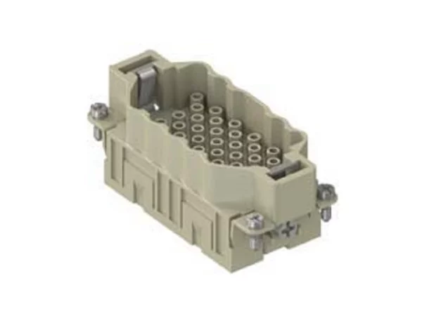 male insert, size 77.27, 40p+PE, crimp, 16A, 500V, HNM