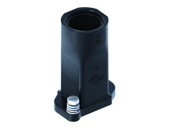 hood, size 21.21, IP68 alu, screw locking, 1xM25 top