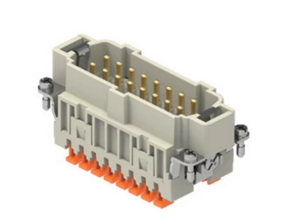 male insert, size 77.27, 16p+PE, SQUICH, 16A, 500V, HNM