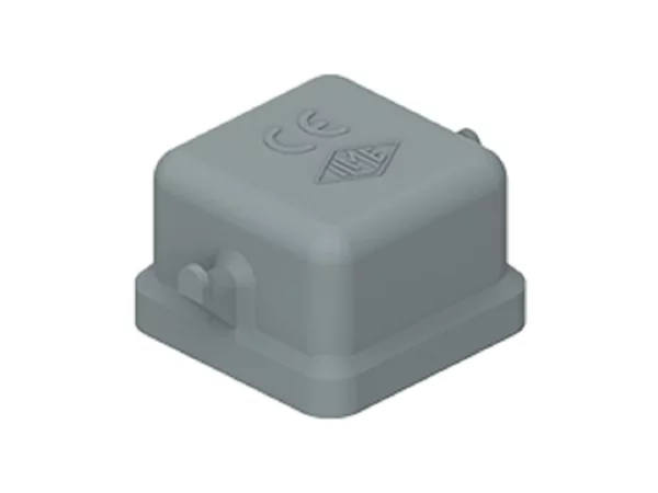 protection cover, size 21.21, CKH plastic, 2 pegs, for male inserts, eyelet