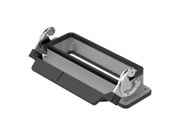 bulkhead mounting housing, size 104.27, C-TYPE alu, 1 lever