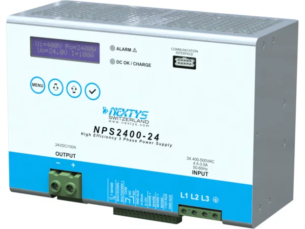 Power Supply 3Ph, 2400W Din-Rail AC/DC 12;24 Vdc 100 A