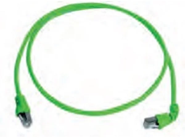 patch cable, 10m, LSHZ, CAT.6a, with 1xRJ45 insert 90° and 1xRJ45 insert 180°