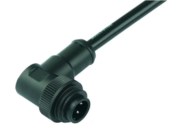 Male angled connector