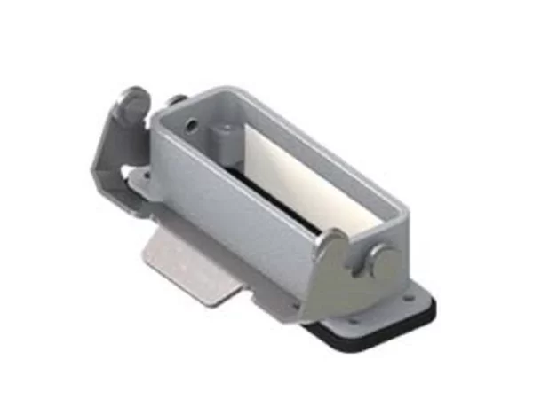 bulkhead mounting housing, size 66.16, CZ7 alu, 1 rigid lever