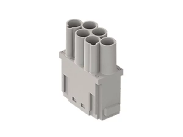 male insert, MIXO, 1MU, 6p, crimp, 16A, 830V, protected
